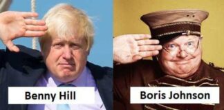 Reason why Benny Hill music was playing during interview about the departure of Johnson